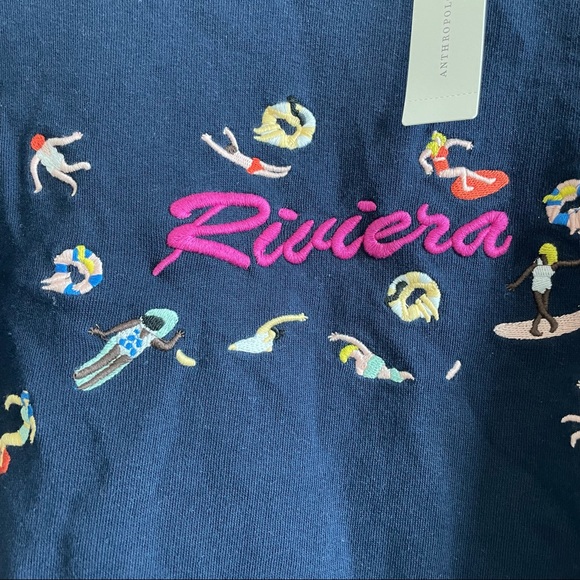 Maeve Beachy Embroidered Sweatshirt Tee - Picture 6 of 12